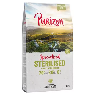 Purizon Sterilised Adult dla kota, indyk i kurczak – bez zbóż - 6,5 kg - Sucha karma dla kotów - miniaturka - grafika 1