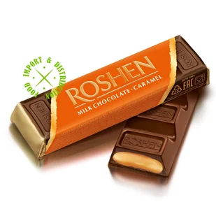 Baton Chocolate & Caramel Roshen 40g CROS.1012 - Batoniki - miniaturka - grafika 1