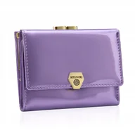 Portfele - Betlewski portfel damski skórzany na prezent lakierowany gładki karty RFID - miniaturka - grafika 1