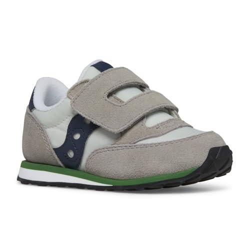 Saucony Originals Baby Jazz HL, Buty dziecięce Unisex, Grey Navy Green, 25 EU