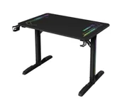 Biurka gamingowe - Ultradesk FREEZE V2 109cm Czarny - miniaturka - grafika 1