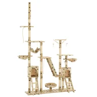 Drapaki dla kotów - GSTORE Drapak dla kota sizalowe słupki 230-250 cm beżowy w łapki GS-170620 - miniaturka - grafika 1