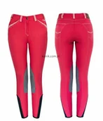 Bryczesy - Pikeur Bryczesy CORENA pół lej red-light grey - miniaturka - grafika 1