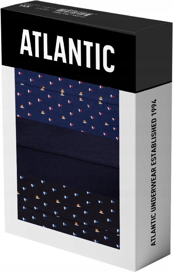 ATLANTIC SZORTY MĘSKIE BOKSERKI 3MH169 3PAK *S*