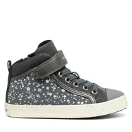 Buty dla dziewczynek - Sneakersy Geox J Kalispera J744GI 0DHAJ C9017 S Szary - miniaturka - grafika 1
