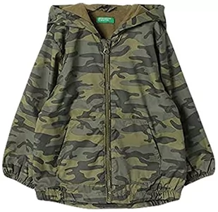 United Colors of Benetton Kurtka dla dzieci i młodzieży, Allover Kamuflaż Zielony 69d, 82 - Kurtki i płaszcze dla chłopców - miniaturka - grafika 1