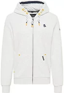 Bluzy męskie - acalmar Męska bluza 36613731-AC01, wełniana biel melanż, L, wełniany biały melanż, L - miniaturka - grafika 1