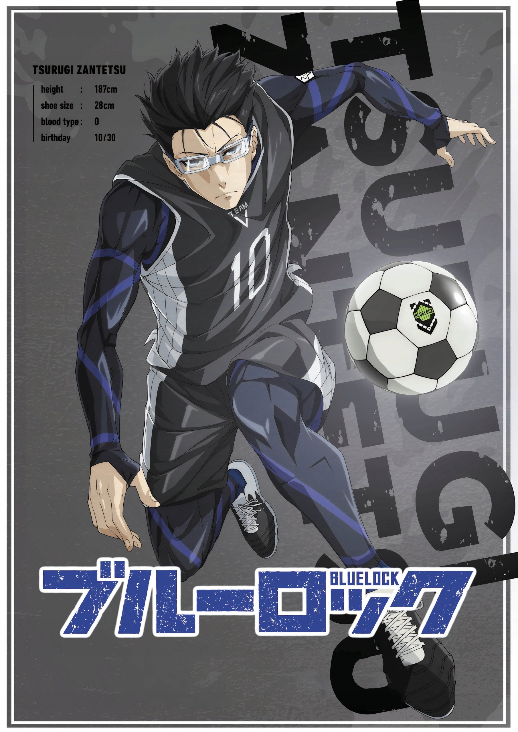 Plakat A1 anime manga Blue Lock