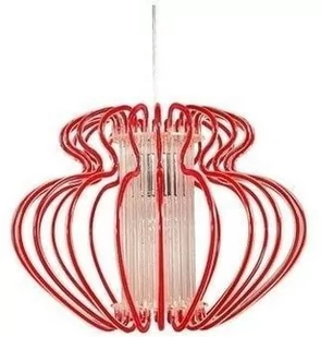 Candellux IMPERIA Lampa sufitowa wisząca mała Czerwony 1x60W E27 31-36608 - Lampy sufitowe - miniaturka - grafika 1