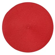 Obrusy i serwetki - Mata słomkowa 38 cm czerwona - miniaturka - grafika 1