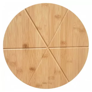 Kinghoff KING Hoff Deska bambusowa do pizzy KH 1565 drewniana mocna 35 cm KH 1565 - Deski do krojenia - miniaturka - grafika 1