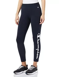 Champion Damskie Legacy American Classics Big Logo Crop Legginsy, granatowe, L - Legginsy - miniaturka - grafika 1