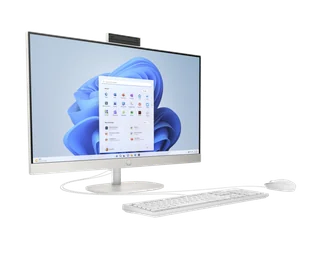 Komputer All in One HP 27-cr0020na / 8B522EA / AMD Ryzen 7 / 16GB / SSD 512GB / AMD Radeon / FullHD / Win 11 / Biały - Zestawy komputerowe - miniaturka - grafika 1