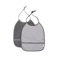 Śliniaki i fartuszki - Filibabba Śliniak wiązany 2 szt. Stone grey-Cloudy - miniaturka - grafika 1