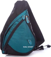 Plecaki - Bag Street Plecak Sportowy Lekki Na jedno ramię rowerowy na wycieczkę Turkusowy - miniaturka - grafika 1