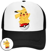 Czapki i chusty sportowe męskie - CZAPKA Z DASZKIEM POKEMON PIKACHU DLA DZIECI SIATKA - miniaturka - grafika 1