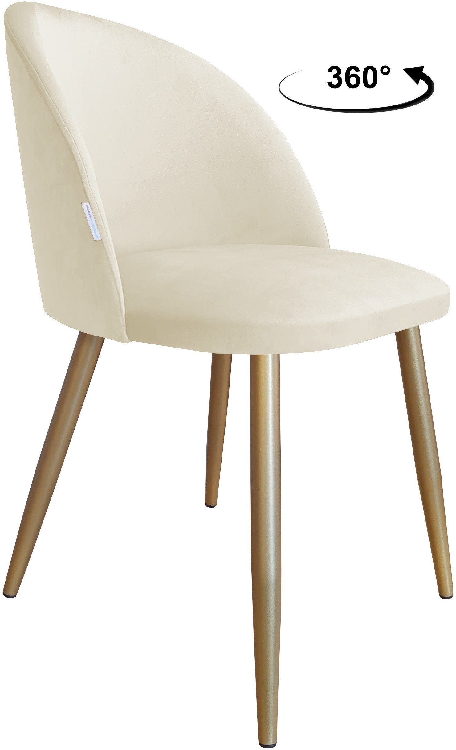 Krzesło obrotowe Colin podstawa złota MG50