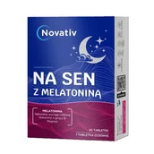 Suplementy naturalne - Suplement na sen NOVATIV Melatonina (30 tabletek) - miniaturka - grafika 1
