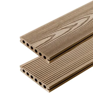 Deska Tarasowa kompozytowa 3D Miodowy Teak - dł. 4m - Podesty i deski tarasowe - miniaturka - grafika 1