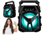 Głośniki przenośne - GŁOŚNIK BLUETOOTH PRZENOŚNY BOOMBOX BEZPRZEWODOWY KOLUMNA RADIO 400W MP3 - miniaturka - grafika 1