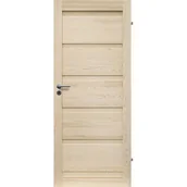 Drzwi wewnętrzne - Skrzydło wewnętrzne GENEWA 80L sosna pełne RADEX - miniaturka - grafika 1