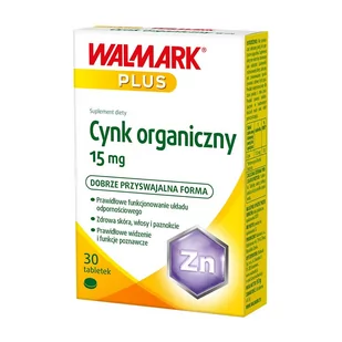 Walmark Cynk 15mg 30 szt. - Witaminy i minerały - miniaturka - grafika 1