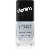 Lakiery do paznokci - Gabriella Salvete Denim Story Longlasting Nail Polish Lakier do paznokci 11 ml Odcień 02 Pearl Denim - miniaturka - grafika 1