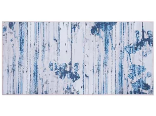 Beliani Dywan niebieski 80 x 150 cm krótkowłosy BURDUR - Dywany - miniaturka - grafika 1