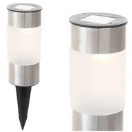 Lampy ogrodowe - Lampka Solarna Ogrodowa Lampa Wbijana 24 cm - miniaturka - grafika 1