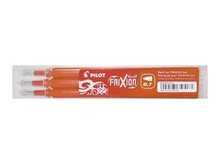 PILOT Corporation Wkład Pilot Frixion Ball 0,5 Pomarańczowy Medium 3 sztuki - Powieści - miniaturka - grafika 1