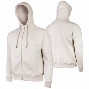 BLUZA damska CAMPUS NAELIS dresowa ROZPINANA oversize z KAPTUREM beżowa S - Bluzy damskie - miniaturka - grafika 1