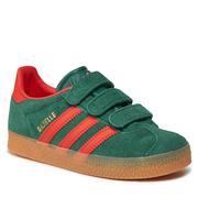 Moda i Uroda OUTLET - Buty adidas Gazelle Kids IE8674 Cgreen/Prered/Gum3 - miniaturka - grafika 1