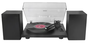 Soundmaster PL711SW obrotowy talerz gramofonu Gramofon z napędem pasowym Czarny - Akcesoria gramofonowe - miniaturka - grafika 1