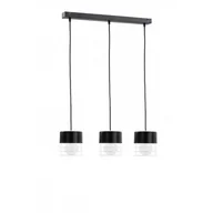 Lampy sufitowe - KET Loftowa LAMPA wisząca metalowa OPRAWA druciany zwis biały czarny KET853 - miniaturka - grafika 1