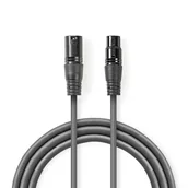 Kable - Nedis COTH15010GY05 kabel audio XLR (3-pin) Szary - miniaturka - grafika 1