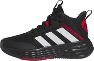 Buty dla dziewczynek - Trampki dziewczęce adidas niskie OwntheGame 2.0 K czarny/biały/różowy - miniaturka - grafika 1