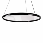 Lampy sufitowe - Lampa wisząca nad stół Qled P0557 Maxlight LED 70W 3000-6000K z pilotem czarna - miniaturka - grafika 1