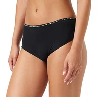 Spodenki damskie - Tommy Hilfiger szorty damskie, czarny (990), XS - miniaturka - grafika 1