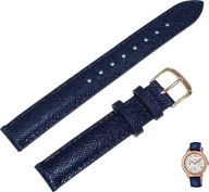 Akcesoria do smartwatchy - Casio Skórzany pasek do zegarka Casio SHE-3059 granatowy 14 mm - miniaturka - grafika 1