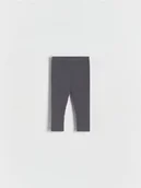 Legginsy - Reserved - Prążkowane legginsy - ciemnoszary - miniaturka - grafika 1