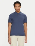 Koszulki męskie - Selected Homme Polo 16092437 Granatowy Regular Fit - miniaturka - grafika 1