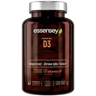 Witaminy i minerały dla sportowców - ESSENSEY D3 2000 IU 120caps - miniaturka - grafika 1