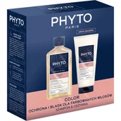 Zestawy kosmetyków damskich - Phyto zestaw Colour: Szampon 250ml + Odżywka 175ml - miniaturka - grafika 1