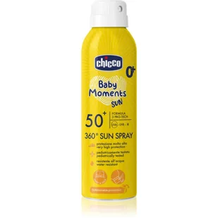 Chicco Baby Moments Sun ochronny spray dla dzieci 0 m+ 150 ml - Kosmetyki kąpielowe dla dzieci - miniaturka - grafika 1