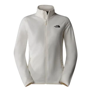 Bluza The North Face 100 Glacier Full-Zip Fleece 0A855O4HP1 - biała - Bluzy sportowe damskie - miniaturka - grafika 1
