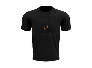 Koszulki sportowe męskie - COMPRESSPORT Koszulka biegowa PERFORMANCE SS T-SHIRT Black Edition 2022 czarna - grafika 1