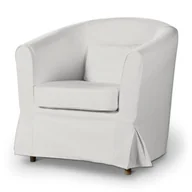 Pokrowce na meble - Dekoria Pokrowiec na fotel Ektorp Tullsta kremowa biel fotel Ektorp Tullsta Etna 665-705-01 - miniaturka - grafika 1