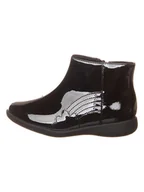 Botki damskie - Clarks Skórzane botki "Etch Glow" w kolorze czarnym - miniaturka - grafika 1