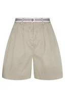 Spodenki damskie - Spodenki damskie Tommy Hilfiger Cotton Modern Chino beżowe-XS - miniaturka - grafika 1