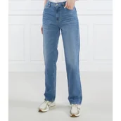Spodnie damskie - BOSS BLACK Jeansy ADA | Straight fit - miniaturka - grafika 1